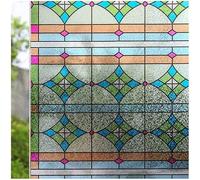 AOKODA 2M Matte Stripe Window Film Stained Glass Decorative UV Sticker Privacy Frosted Self Adhesive Film Window Decal for Glass