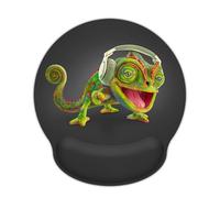 AOKSUNOVA Ergonomic Mouse Mat with Gel Cushion Chameleon Mousepad with Palm Rest