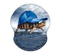 AOKSUNOVA Mouse Mat with Hand Rest Mouse Pad Gel Cushion Ergonomic Mouse Mat Gel Sea Turtle