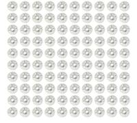 Aoktorkit 100PCS Easy Fix Iron 4-Claw Lock Washers, Silver, 2.8cm, Zinc Finish, Ideal for Insulation Boards, Gypsum Boards, Ceiling