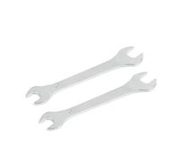 Aoktorkit 2 Pcs Double Open End Spanner,10mm x 11mm Chrome Vanadium Steel Wrench Super-Thin Open Ended Wrench Flat Spanner for Narrow Space,DIY,Pipeline,Repair Bicycle Repair and Home Maintance