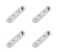 Aoktorkit 4 Kits Stainless Steel Modern/Contemporary Heavy Duty Concealed Rotating Door Hinge 77.5 * 17.6mm
