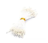 Aoktorkit 5 Packs White Double Heads Artificial Flower Stamens 1mm Mini Flower Stamen Pistil for DIY Craft Floral Making