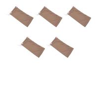 Aoktorkit 5 Pcs Microfiber Sunglasses Storage Bag, Drawstring Sunglasses Pouch, Soft Glasses Case Pouch Bag, 9cm x 18cm, Coffee