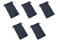 Aoktorkit 5 Pcs Microfiber Sunglasses Storage Bag, Drawstring Sunglasses Pouch, Soft Glasses Case Pouch Bag, 9cm x 18cm, Black