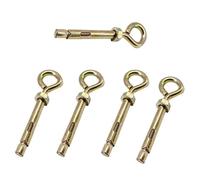 Aoktorkit 5Pcs Expansion Anchor Bolts M6*60 Eye Shield Bolts Expansion Screw Bolts with Closed Hooks for Concrete Masonry Brick Wall Fixings