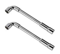 Aoktorkit 7mm L Shaped Angled Hex Socket Wrench,CRV Multifunction Tubular Double Ended Hex Wrench for Washing Machine,Pipeline,Mecchancy Bicycle Repair and Home Maintance, Pack of 2