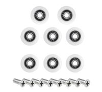 Aoktorkit 8Pcs 25mm Shower Door Wheels Shower Doors Pulley Shower Door Rollers for Bathroom Glass Sliding Door