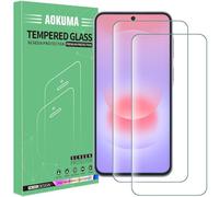 AOKUMA 2 Pack Tempered Glass For Samsung Galaxy A37 5G/ A36 5G Screen Protector,9H Hardness,Anti-Scratch,Anti-Fingerprint,Bubble-Free,HD Clear,Premium Protective Film Case Friendly for Samsung A37