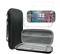 AOKUMA Carrying Case for Nintendo Switch 2 Accessories- Portable Travel Bag Compatible with Switch 2 Includes Handbag Hard Protective Clear Case Screen Protector with 4 Joy-con Thumb Caps