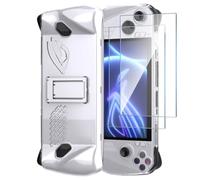 AOKUMA Protective Case For ASUS ROG Xbox Ally X & Xbox Ally 2025 & ROG Ally X 7-Inch With Stand And 2 Pack Screen Protector,Non-Slip,Shockproof,Easy to Install(Transparent)