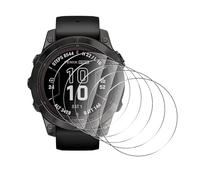 AOKUMA Tempered Glass For Garmin Fenix 7 Pro/7 Pro Solar Screen Protector, 5 Pack Full Coverage,9H Hardness,Anti-Scratch,Anti-Fingerprint,Bubble-Free,HD Clear,Premium Protective Film Case Friendly