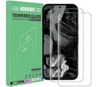 AOKUMA Tempered Glass for Google Pixel 8a, Screen Protector, [2 Pack] Premium Quality Guard Film, Case Friendly, Shatterproof, Shockproof, Scratchproof oilproof