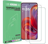 AOKUMA Tempered Glass for Motorola Moto Edge 60 Neo/Edge 50 Neo Screen Protector, [2 Pack] Premium Quality Guard Film, Case Friendly, Shatterproof, Shockproof, Scratchproof, Oilproof