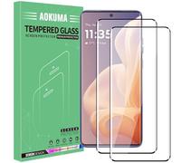 AOKUMA Tempered Glass for Motorola Moto G85 5G/Moto Edge 50 Fusion, Screen Protector, Premium 3D Curved Edge Guard Film, Edge to Edge Full Screen Cover, work with most case(Black Edge)
