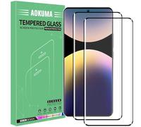AOKUMA Tempered Glass for Redmi Note 14 Pro 4G Screen Protector, Premium 3D Curved Edge Guard Film, Full Coverage Anti-Fingerprints No Bubbles HD-Clear Case Friendly Phone Film