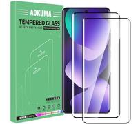 AOKUMA Tempered Glass for Xiaomi Poco M8/Redmi Note 15 5G/4G Screen Protector, Premium 3D Curved Edge Guard Film, Full Coverage Anti-Fingerprints No Bubbles HD-Clear Case Friendly Phone Film