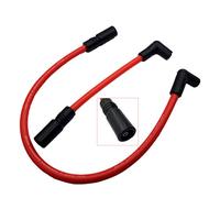 Aokus 10.4mm 10mm Spark Plug Wire Compatible with Harley Davidson Big Twin 99-19 FXD Dyna Softail (Red)