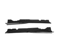 Aokvoh Car Side Skirts Extension For Chevrolet For Corvette C8 For Stingray/Z51 2020-2024 Glossy Black Car Accessories Carbon Fiber Painted Side Skirt Extension(Carbon Fiber Painted)