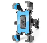 Aokvoh Navigation Bracket Motorbike Bracket Non-slip Cycling Navigation Support Mount Motorcycle Bicycle Phone Holder MTB Bike Moto Mobile Phone Stand(Handlebar Blue)