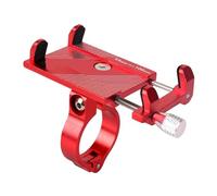Aokvoh Navigation Bracket Motorbike For 3.5-6.2 Inch Universal Mobile Phone 360° Rotation Aluminum Alloy Bicycle Motorcycle Phone Holder(Red)