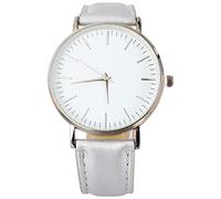 AOKWAWALIY 1 Piece Watch Pair Watches Men's Wristwatches Minimalist Men's Watch Women's Watches for Men Watch Men's Watches Silver Watch Wristwatch for Women Modern Watch PU Silver, 23.6X4CM, PU, No