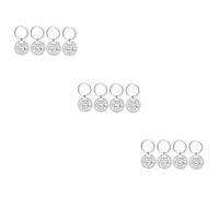 AOKWAWALIY 12 Pcs Key Chain Keychains for Car Keys I Love You Keychain Keyrings for Car Keys Keychain Clip DIY Key Ring Hanging Pendant My Son Daughter i Keychain Car Key Ring Stainless Steel