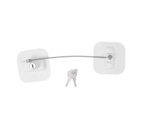 AOKWAWALIY 1pc Boy Girl Safety Window Lock and Refrigerator Lock Easy to Install White Cable for Windows Doors and Cabinets to Prevent Finger Injuries Design for Home Office and School