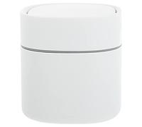 AOKWAWALIY 1pc Mini Trash Can Waste Paper Bin Mini Trash Bin Pencil Organizer Case Small Desktop Garbage Can Garbage Cans Plastic White Clamshell Storage Bucket Household