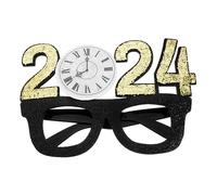 AOKWAWALIY 2024 Glasses for the New Year Novelty Party Glasses Happy New Year Party Glasses Halloween Glasses Party Props Graduation Glasses Novelty Number New Year Paper Glasses Plastic