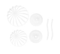 AOKWAWALIY 2pcs Adjustable Hat Display Stand Storage Rack for Hats 40cm 50cm White Pe Cap Organizer for Home Bedroom Display