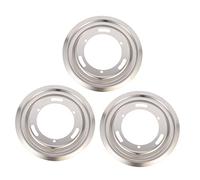 AOKWAWALIY 3Pcs Gas Stove Pad Set Stainless Steel Stove Burner Trays for Pans Easy Installation Kitchen Drip Pans