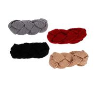 AOKWAWALIY 4 Pieces Autumn Winter Headband Knitted Bands Crochet Knitted Headband Ear Warmer Nauszniki Zimowe Ear Warmer Crochet Headband Knitting Crochet Headband Yarn