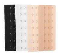 AOKWAWALIY 7 Hook Bra Extenders Kit Elastic Strap Extensions for Women Adjustable Bra Back Extender Comfortable Fit for Lingerie and Plus Size Bras