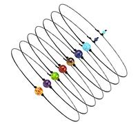 AOKWAWALIY 7pcs Colorful Stone Necklace Ladies Necklaces Jewelry 7 Chakra Necklace Necklace Turquoise Choker Jewelry Necklace Jewelry Kit Natural Stone