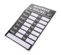 AOKWAWALIY and Anti-fading Signs Door Letter Board Poster Business Hours Stickers Adhesive Hour Signs Site The Office Sign Opening Hours Signs for Shops Adjustable Ouvert Pvc