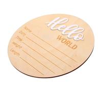 AOKWAWALIY Birth Display for Babies Name Plate Babies Baby Announcement Sign Baby Name Plate Birth Display Round Advertising Board Ornaments Sign Newborn