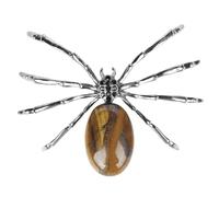 AOKWAWALIY Crystal Stone Spider Halloween Props Animal Statues Outdoor Outdoor Table Decoration Miniature Figures Spider Support Spider Jewellery Outdoor Alloy Party Supplies