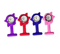 AOKWAWALIY Delicate Watch Nursing Watches Pocket Watch for Women Survival Watch Medical Watch Doctor Pocket Watch Women's Watch Lapel Pin for Nurses Watch for Medical Students Purple, purple,