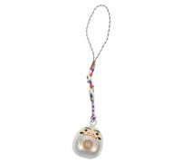 AOKWAWALIY Dharma Bell Pendant Japanese Temple Charm Bag Purse Keychain Ornament Lucky Keychain Silver Keychain Accessories Daruma Keychain Chinese Car Wrist Bands Keychains for Women Copper