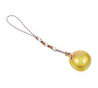 AOKWAWALIY Dharma Bells Lanyard, Wrist Bands, Key Chain, Wrist Strap, Key Fob, golden, 2.70X2.00X1.70CM