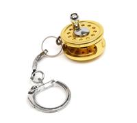 AOKWAWALIY Miniature Keyring Key Chain Keyring Key-Rings Real Moving Parts for Fishing Enthusiasts