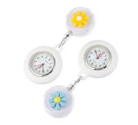 AOKWAWALIY Nurse Pocket Watch Little Decorative Fob Watch Sturdy Silicone Case for Nurses Doctors Teachers