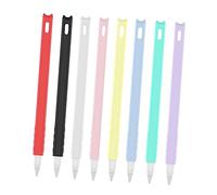 AOKWAWALIY Pack of 3 Pencil Accessories Protective Cap Silicone Pen Cap Protector Stylus Pen Skin Pencil Cover Protective Bag Pencil Skin Pencil Case Red Second Generation Pen Cap Handwriting