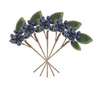 AOKWAWALIY Pack of 5 Artificial Berry Cuttings Artificial Berry Stem Wreath Artificial Berry Christmas Decorations Christmas Garland Artificial Plants Plant Fake Berry