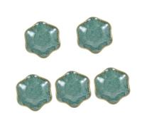 AOKWAWALIY Pack of 5 Ceramic Jewellery Trays, Decorative Jewellery Plates, Jewellery Display, Ring Holder, Elegant Jewellery Plate, Jewellery Holder, Jewellery Organiser, Jewellery Plate, Ring Plate