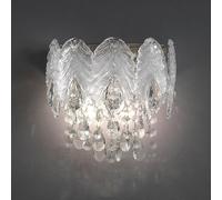 AoLa Crystal Wall Light Indoor Luxury K9 Crystal Lamp Chrome Wall Sconce Modern Living Room Decorative Lamp Country Style Bedside Lamp for Country House Mirror Bedroom Vanity, E14*2