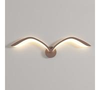 AoLa LED Seagull Wall Light Indoor 50cm Animal Bird Wall Sconce 9W 3000K Warm White Modern Creative Bird Wall Lamp Made of Metal Wall Decorative Lamp for Living Room Background Hallway Staircase