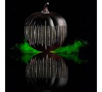AoLa LED Twinkle Pumpkins Light Starry Night Pumpkin Night Light Halloween Decoration Starry Night Pumpkin Lamp Sparkling Autumn and Thanksgiving Decorations for The Table Home Country Style,Black