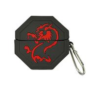 AOLABOKY for Bose Ultra Open Earbuds Case,Cartoon Cool Dragon Talisman Jackie Chan Adventures Silicone Protective Cover with Hook for Boys Girls